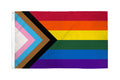 Progress Pride Rainbow Flag 3ft x 5ft Printed Polyester