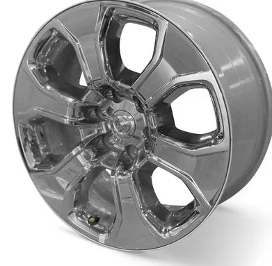 For 2019 - 2025 Dodge Ram 1500 20 in Chrome - Clad Black Alloy - Genuine OEM Take - Off Rim - Road Ready Truck Wheel