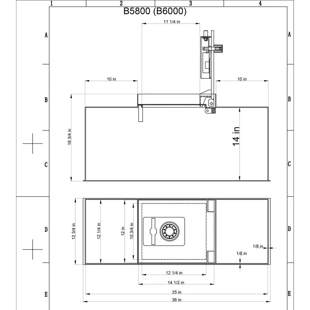 Hollon Safe Floor Safe Gray
