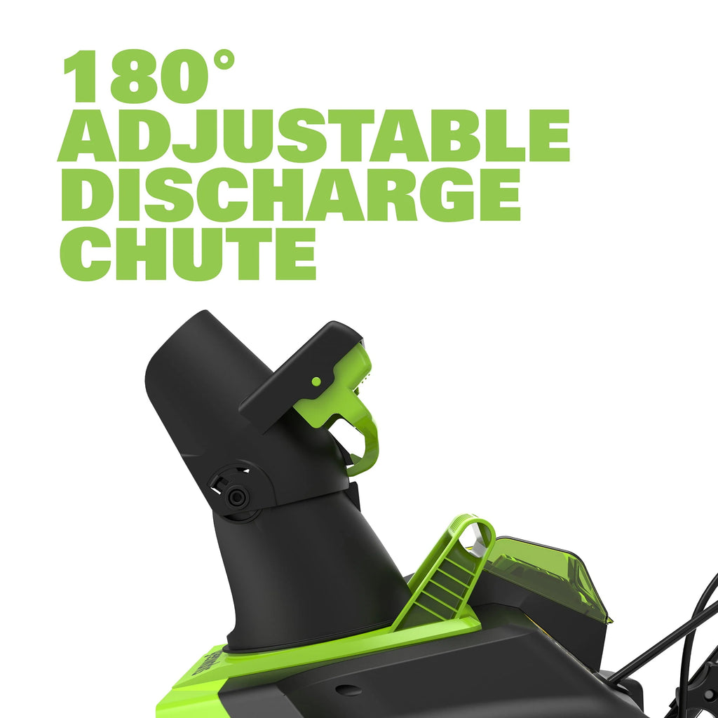 Greenworks 40V 20 - Inch Cordless Brushless Snow Blower with 4.0 Ah Battery and Charger, 26272