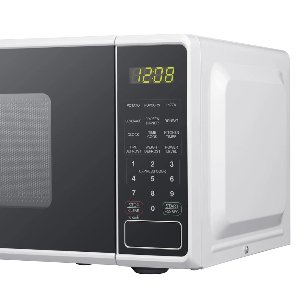 Mainstays 0.7 Cu. Ft. Countertop Microwave Oven, 700 Watts, White, New