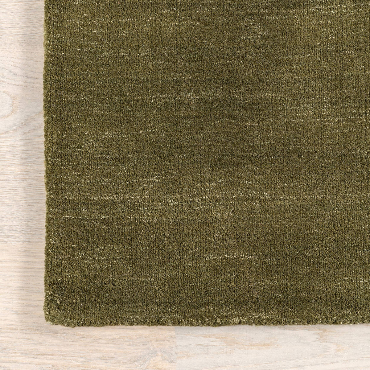Arvin Olano x Rugs USA Arrel Speckled Wool-Blend Area Rug - 4' x 6' - Verdant Green