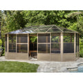 Gazebo Penguin Florence Solarium 12 ft. x 18 ft., Sand
