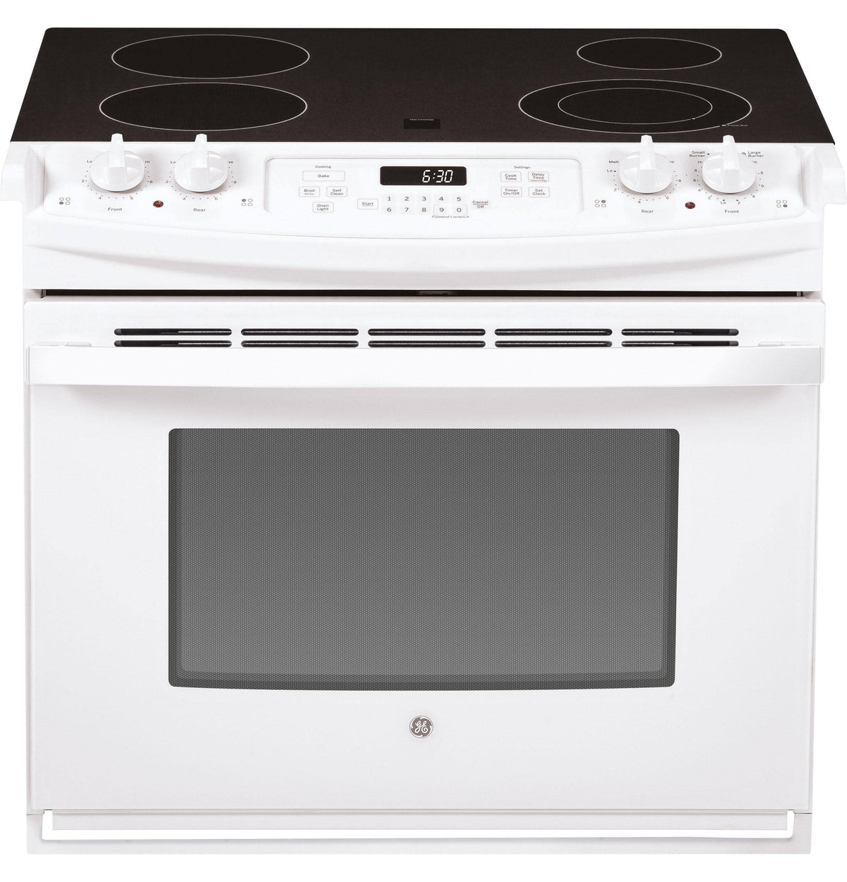 GE JD630DTWW 30" Drop-In Electric Range - White