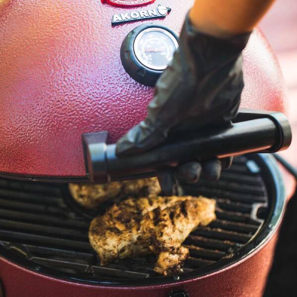 Akorn Jr. 14 In. Portable Kamado Charcoal Grill in Red