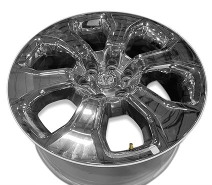 For 2019 - 2025 Dodge Ram 1500 20 in Chrome - Clad Black Alloy - Genuine OEM Take - Off Rim - Road Ready Truck Wheel