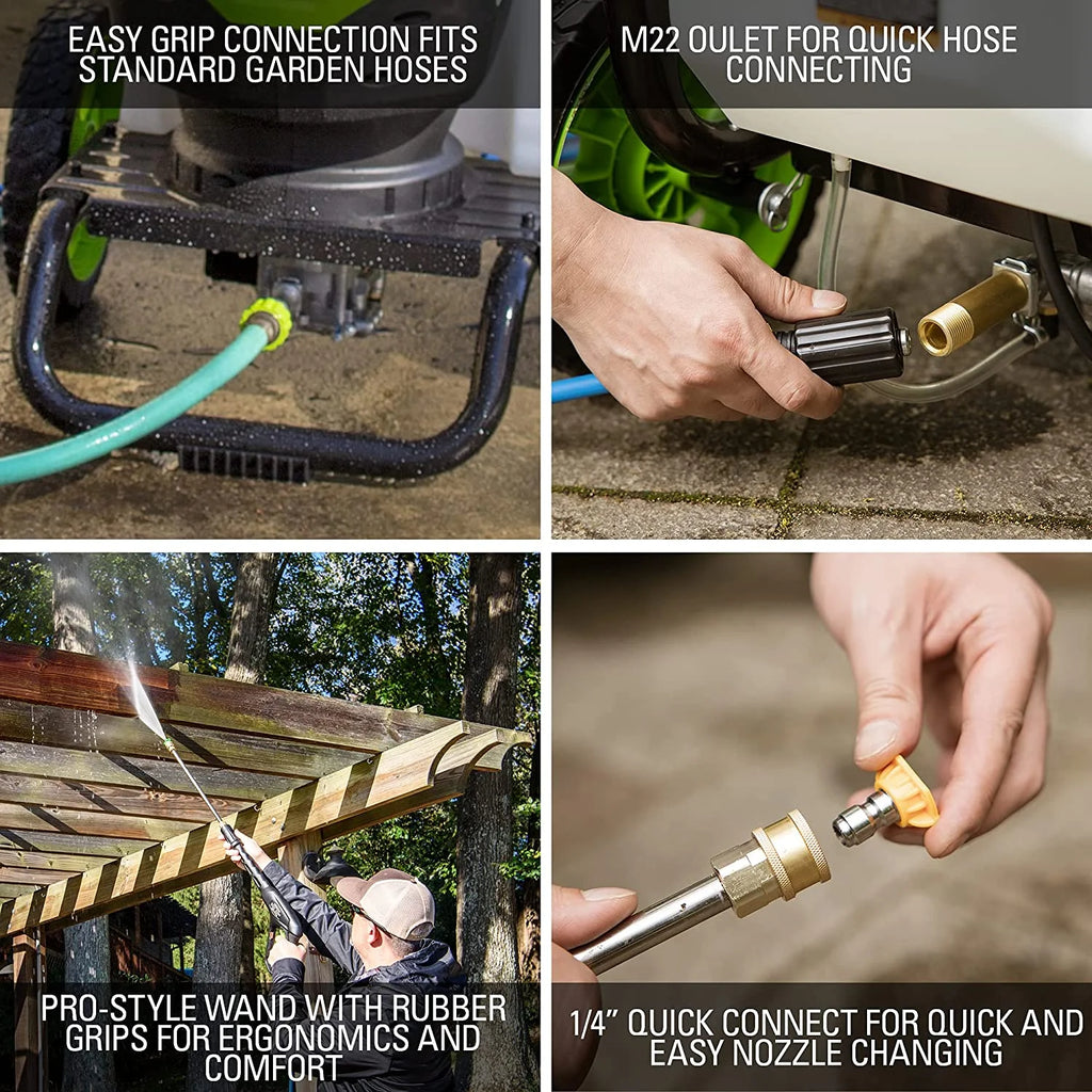 Greenworks 2300 PSI at 2.3 GPM AC Electric 120V Brushless Pressure Washer 5118002VT