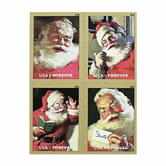 2018 Sparkling Holidays Forever Stamps -  First-Class Postage Booklet