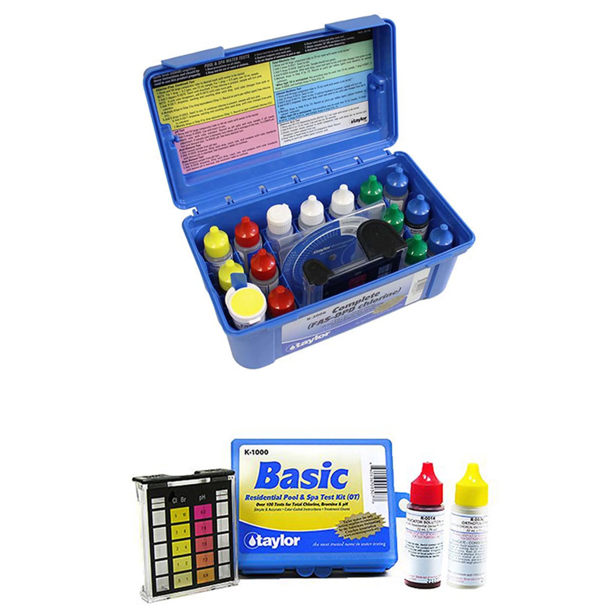 Taylor K2006 Complete Pool Chlorine Test Kit with Additional Basic Kit