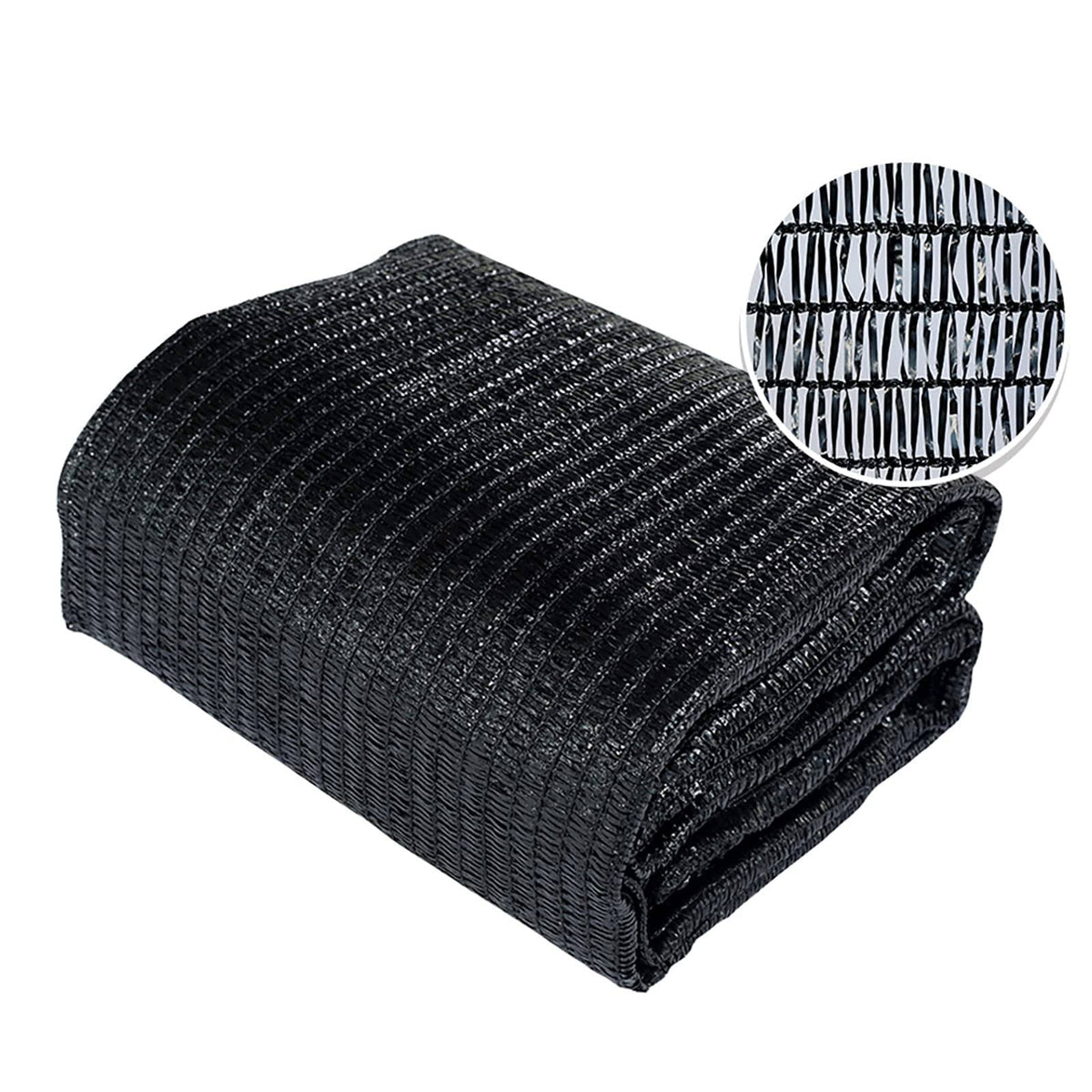 Agfabric Sunblock Shade Cloth 40% UV 10x50ft Black -cut Edge with Free Clips for Plant Cover Greenhouse, Barn, Kennel, Pool, Pergola or Carport