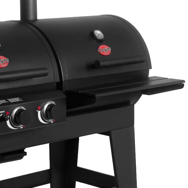 Double Play 1, 260 Sq., In. 3 - Burner Gas and Charcoal Grill in Black
