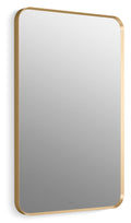 Kohler K-26052 Essential 22" x 34" Rectangle Decorative Mirror - Moderne Brushed Gold