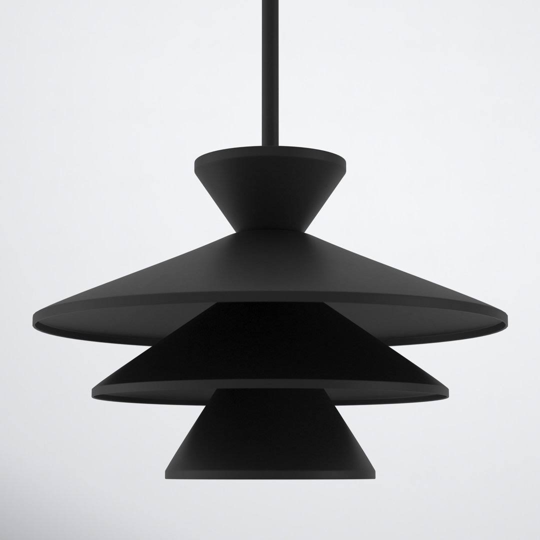 Vinnie 1 - Light Unique Cone Pendant Joss & Main Finish: Matte Black