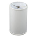 FenchelShades.com 7" Top Diameter x 7" Bottom Diameter 12" Height Fabric Drum Lampshade Spider Attachment (Linen Snow)