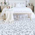 My Texas House Lady Bird Area Rug Size 3'11 inch x 5'5 inch Gray
