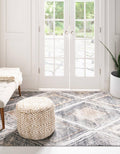Caspian 216cm x 305cm Ivory Farmhouse, Geometric Area Rug