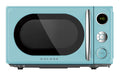 Galanz 0.7 cu ft Retro Countertop Microwave Oven, 700 Watts, Blue, New