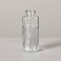 Medium Ribbed Clear Glass Bud Vase - Hearth & Hand with Magnolia