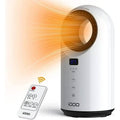 iDOO Electric Ceramic Space Heaters for Office Desk Indoor Large Room 300 Sq.Ft, White, Size: 7 x 14
