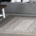 Desiree Braided Charcoal Indoor / Outdoor Area Rug Mercury Row Rug Size: Rectangle 4' x 6'