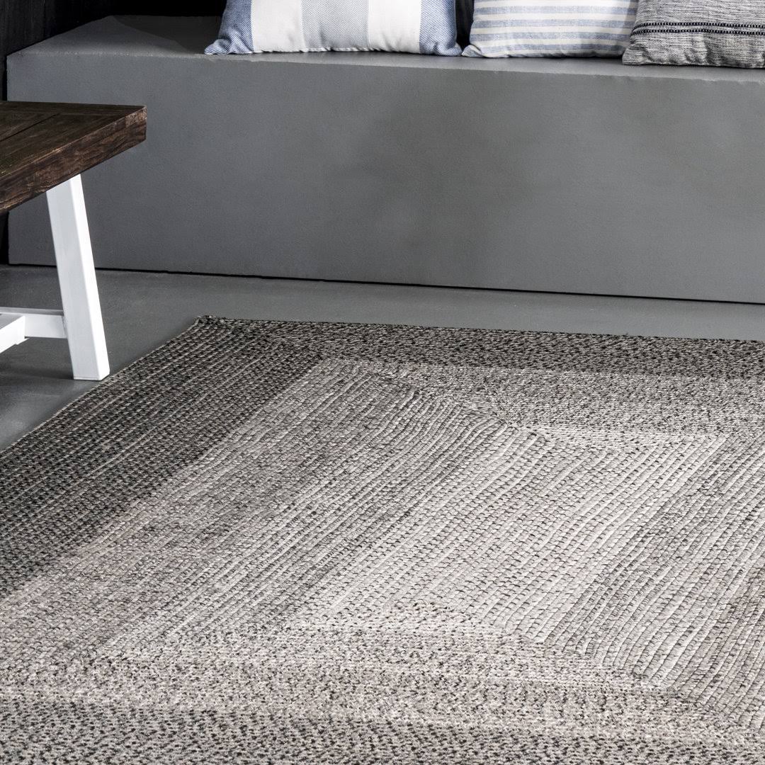 Desiree Braided Charcoal Indoor / Outdoor Area Rug Mercury Row Rug Size: Rectangle 4' x 6'