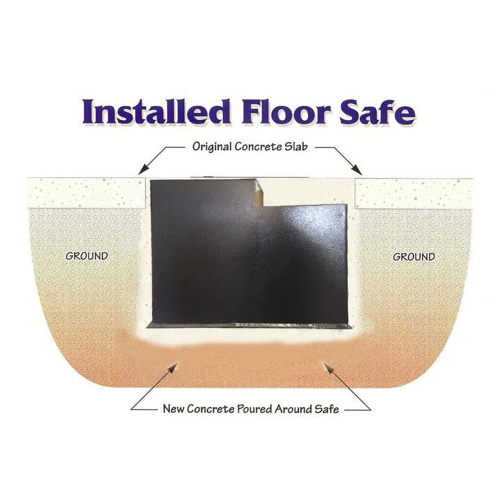 Hollon Safe Floor Safe Gray