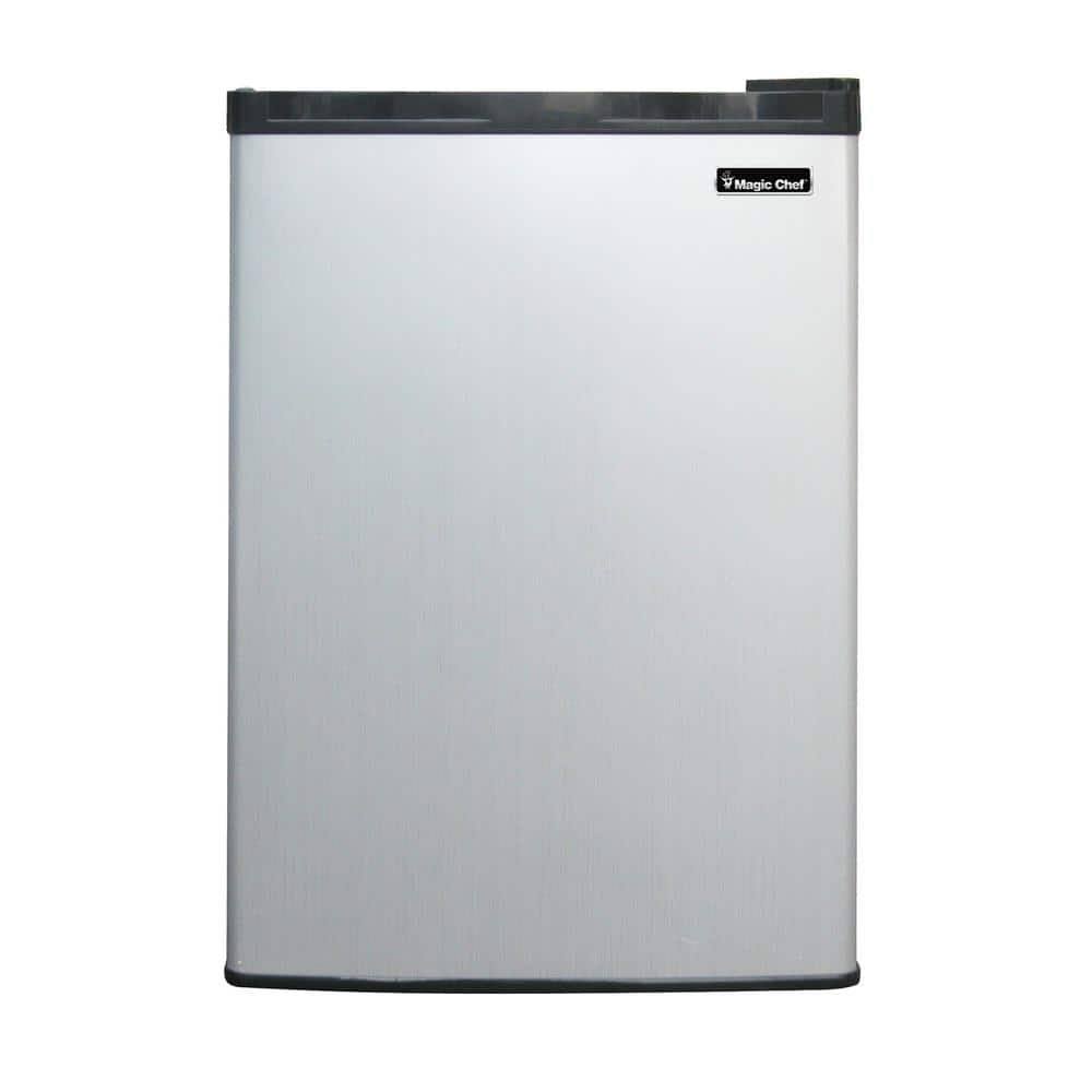2.6 Cu. ft. Mini Fridge in Stainless Steel Look Without Freezer