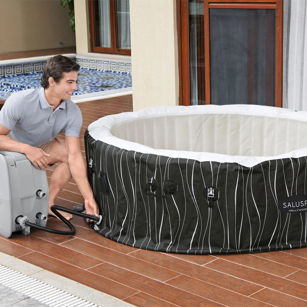 Bestway Saluspa Hollywood Luxe Airjet Inflatable Hot Tub W/ Pump #p08411