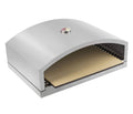 Open Faced Grill Pizza Oven for Gas or Charcoal Grill, Includes Ceramic Pizza Stone