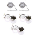 Oxt 5pcs Tea Infuser, Upgraded Tea Strainer, Premium Tea Infusers for Loose Tea, Tea Steeper, Tea Ball for Tea Flavoring Herbal Spices Seasonings