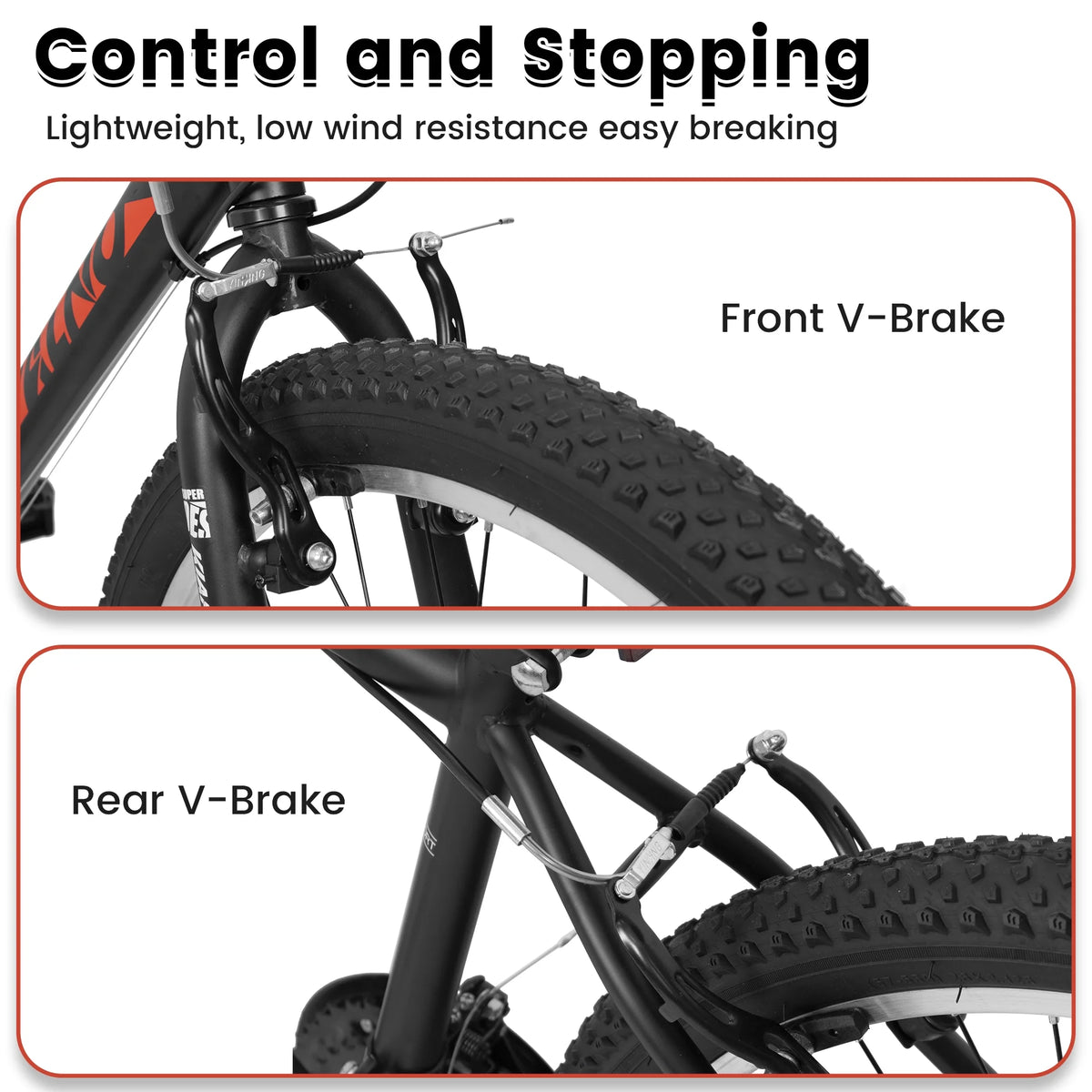 Ecarpat Mountain Bike 26 in for Men Women, 21 Speeds High - Carbon Steel Frame, Classic Adult Teens Sport Bicycle, V Brakes Bicycle for Snow City Commuters and Short Trip
