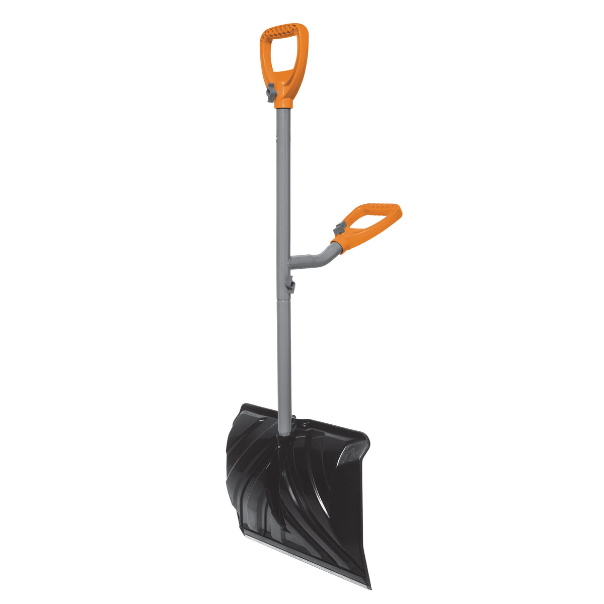 Ergie Systems 18" Impact - Resistant Snow Shovel, 34.5" Steel Shaft