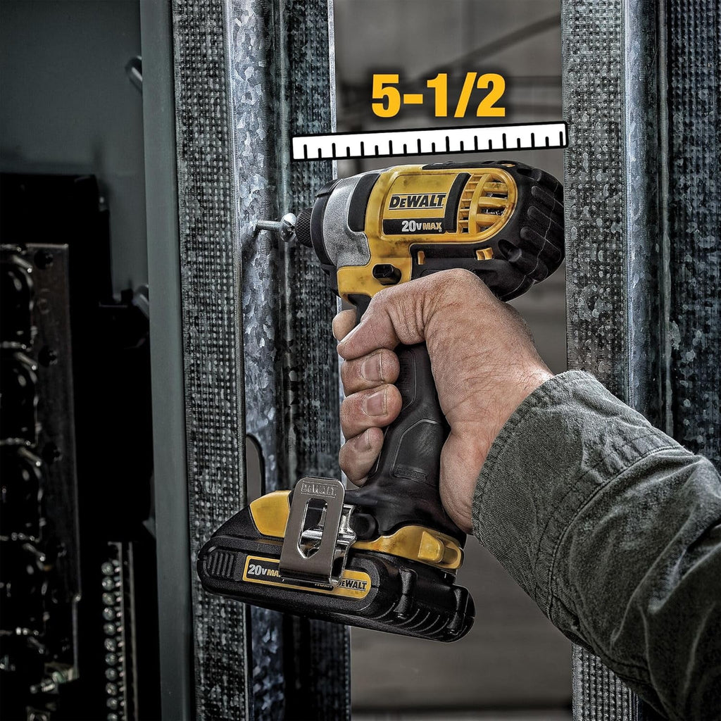 20V Cordless Drill and Impact Driver Combo Kit with 2 Batteries and Charger