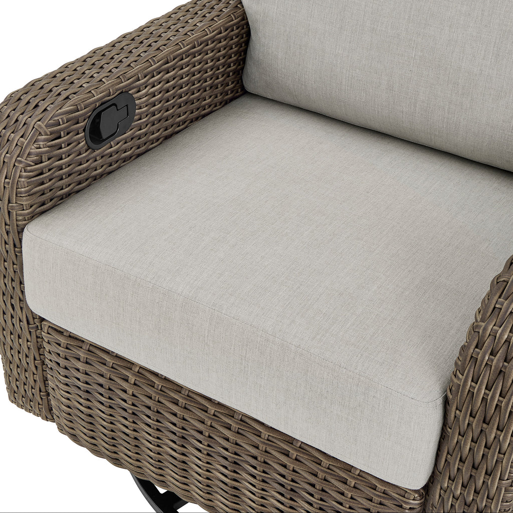 Thomasville Elko 3 - Piece Outdoor Swivel Glider Recliner Set