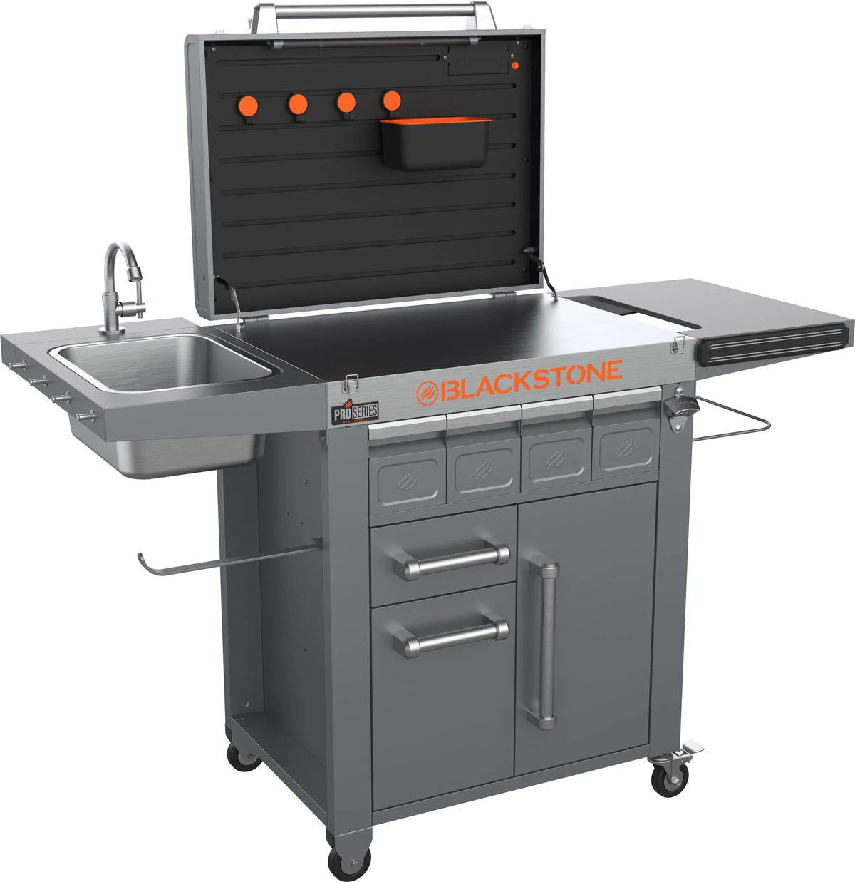 Blackstone Proséries Prep, Serve, and Store Cart with Hood