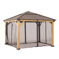 Sunjoy Original Manufacturer Universal Replacement Mosquito Netting for 11G11 ft. Wood Gazebo