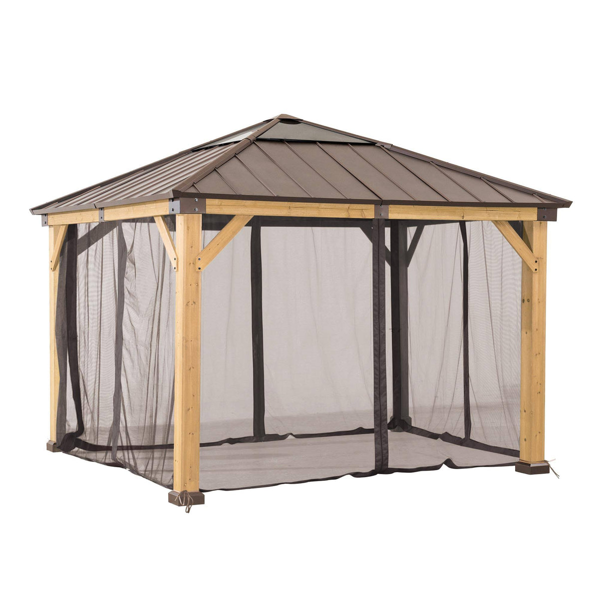 Sunjoy Original Manufacturer Universal Replacement Mosquito Netting for 11G11 ft. Wood Gazebo