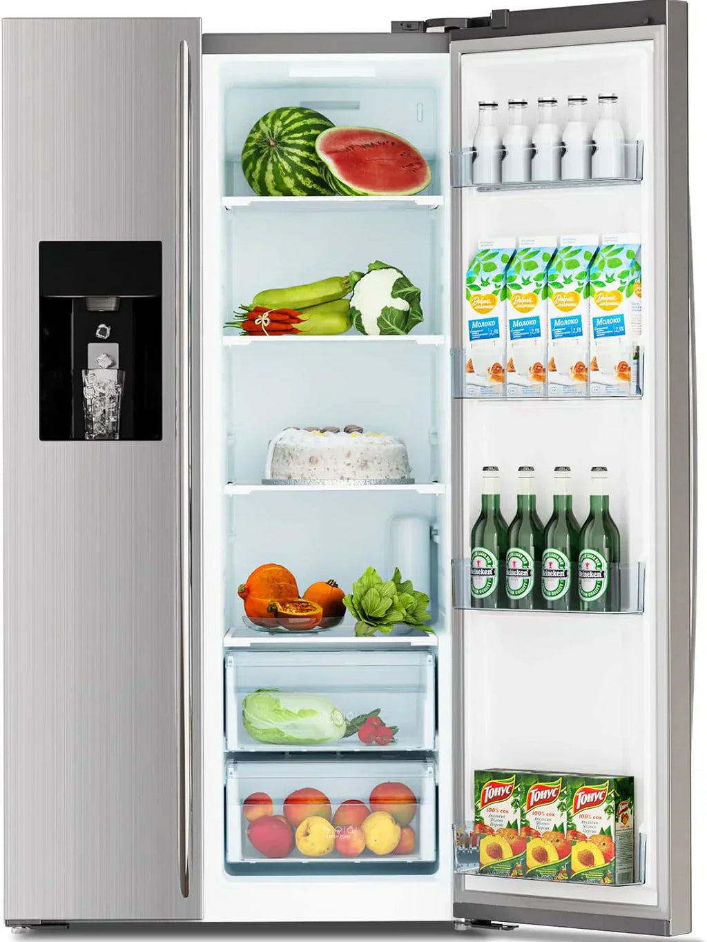 36 Side By Side 20.01 Cu. ft. Built-in Refrigerator with Freezer & Ice Maker Included