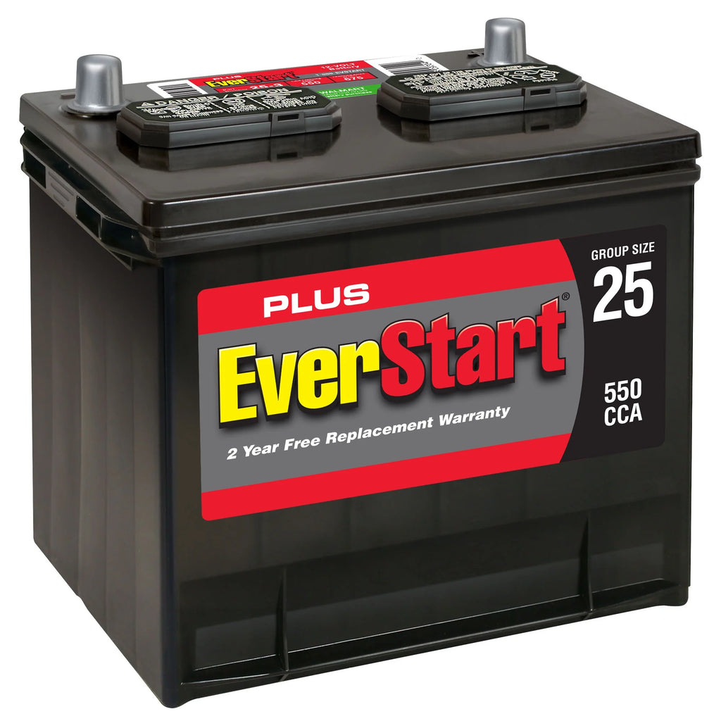 Everstart Plus Lead Acid Automotive Battery, Group Size 25 - 3 (12 Volt/550 CCA)