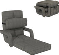 AECOJOY Floor Chair, Padded Folding Gaming Chair with 14-Level Adjustable Backrest, Portable Lazy Sofa