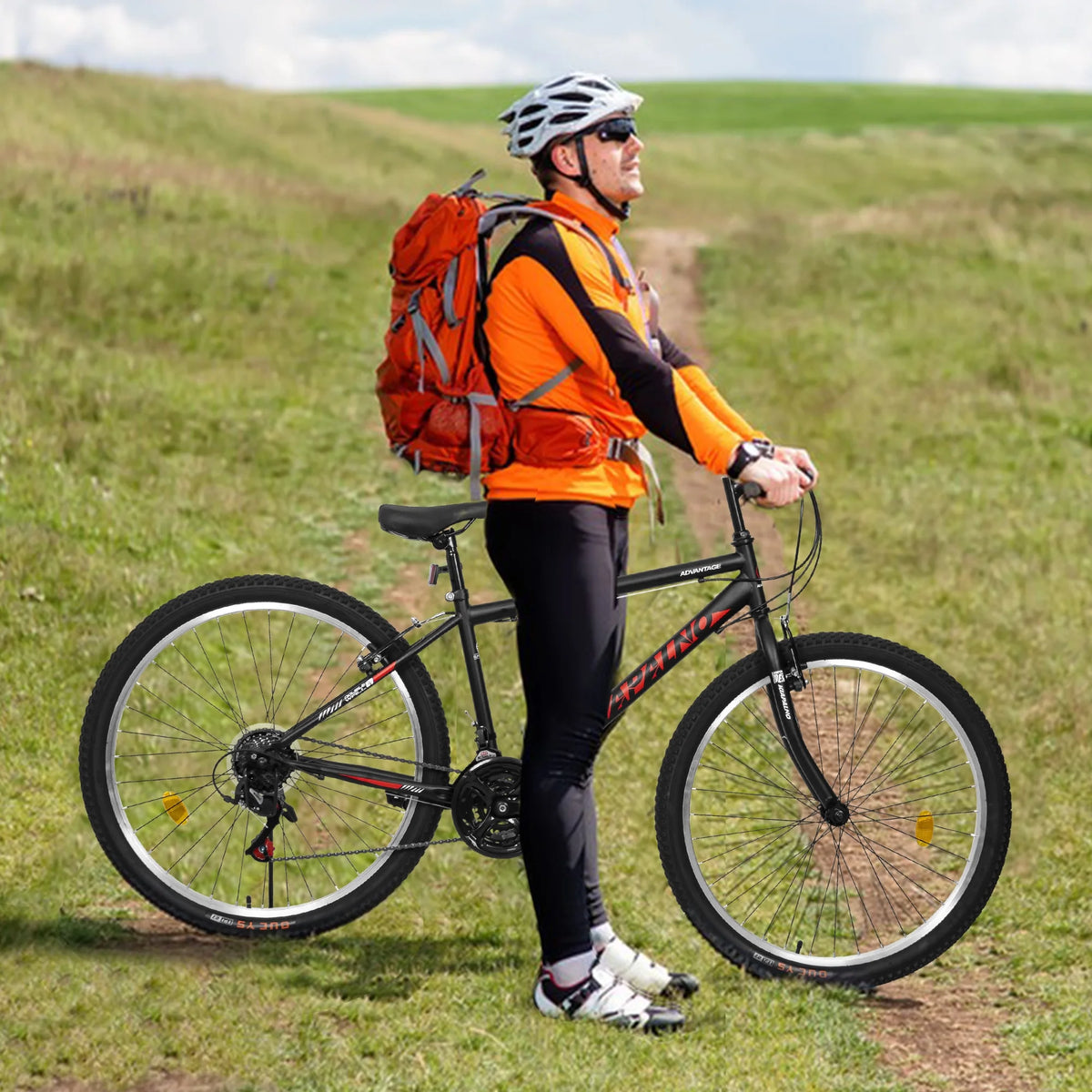 Ecarpat Mountain Bike 26 in for Men Women, 21 Speeds High - Carbon Steel Frame, Classic Adult Teens Sport Bicycle, V Brakes Bicycle for Snow City Commuters and Short Trip