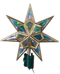 Kurt Adler 11.5-inch 21-Light 7 Point LED Iridescent Star Tree Topper