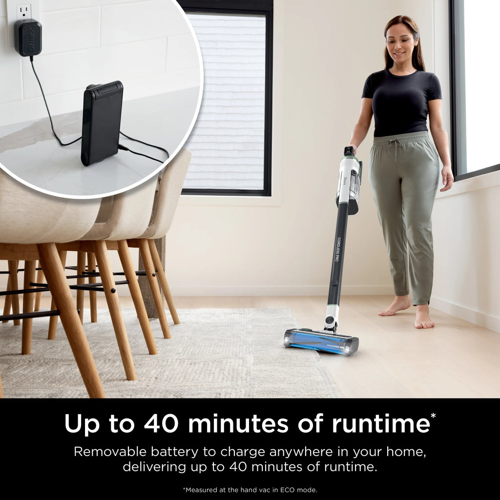 Shark Cordless Pro Stick Vacuum Cleaner, Clean Sense IQ Technology, Odor Neutralizer, Powerfins+ Brushroll