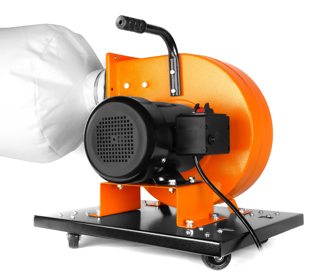 WEN 7.4 - Amp Rolling Dust Collector with Induction Motor, 15 - Gallon Bag and Optional Wall Mount