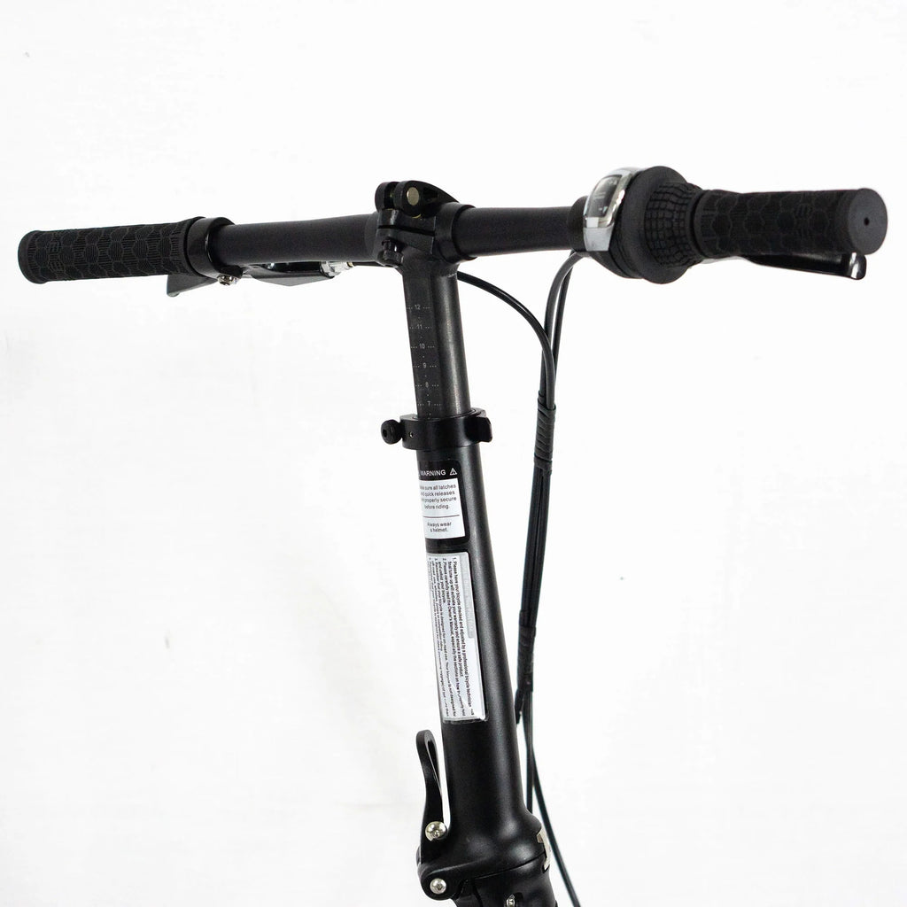 Zizzo Liberte 8 - Speed 20" Wheel, Aluminum Folding Road Bicycle for All Genders, Silver and Red