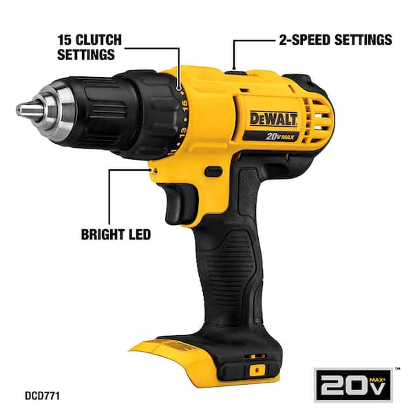 20V MAX Cordless 7 Tool Combo Kit, 20V MAX 4.5 - 5 In. Grinder, and (1) 20V 4.0ah and (1) 20V 2.0ah Batteries