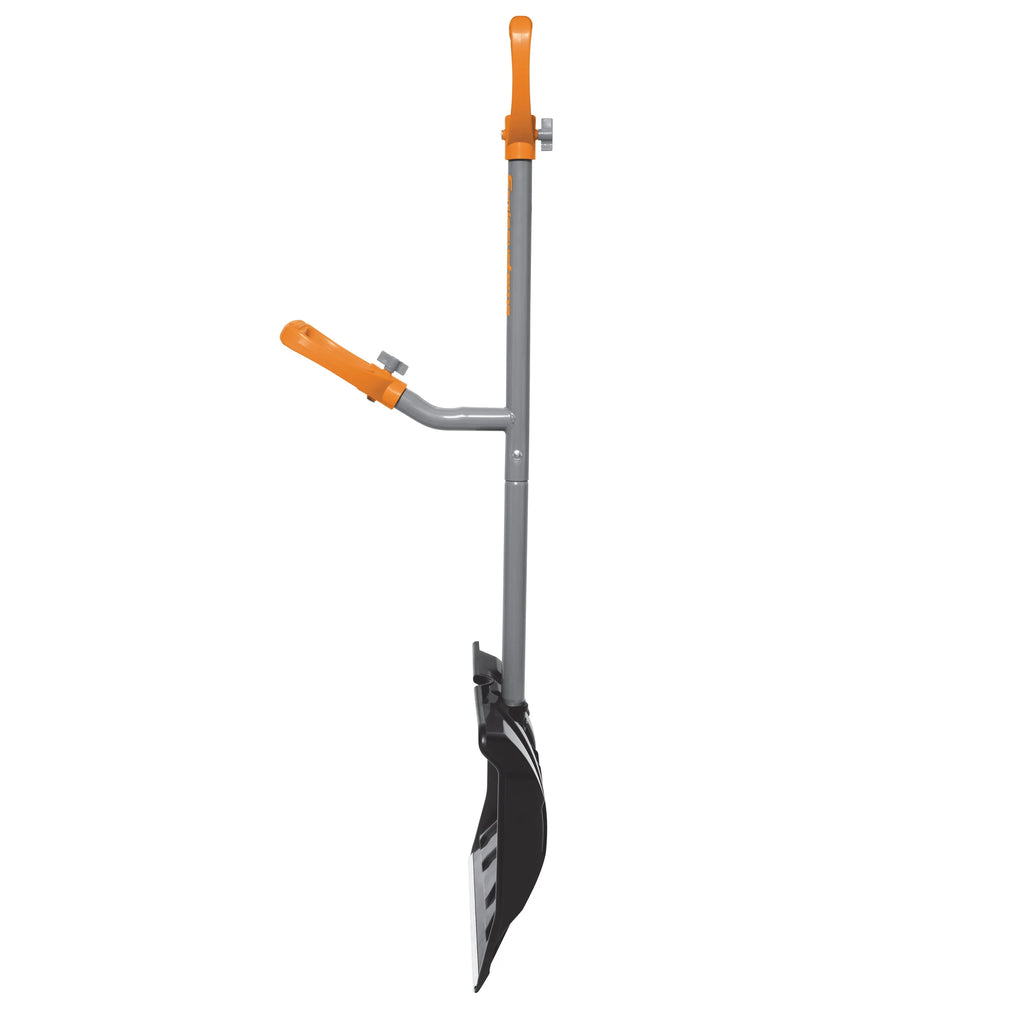 Ergie Systems 18" Impact - Resistant Snow Shovel, 34.5" Steel Shaft