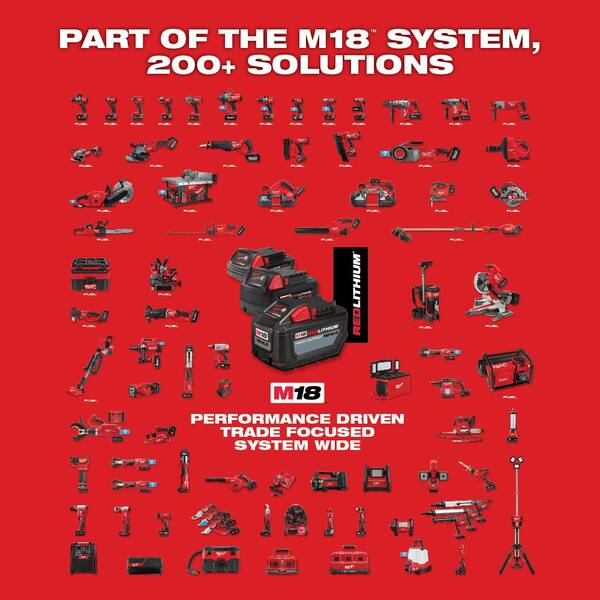 M18 FUEL 18-Volt Lithium Ion Brushless Cordless Combo Kit (2-Tool) with 2 Batteries. Charger and AC/DC LED Flood Light