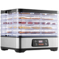 VEVOR Food Dehydrator Machine, 5-Tray Fruit Dehydrator, 300W Electric Food Dryer w/Digital Adjustable Timer & Temperature for Jerky, Herb, Meat,