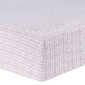 Trend Lab Lilac Herringbone Deluxe Flannel Fitted Crib Sheet